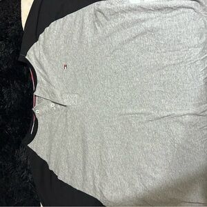 Tommy Hilfiger Gray and Black Men's Shirt
